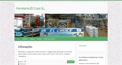 Desktop Screenshot of ferreteriaelcruce.com